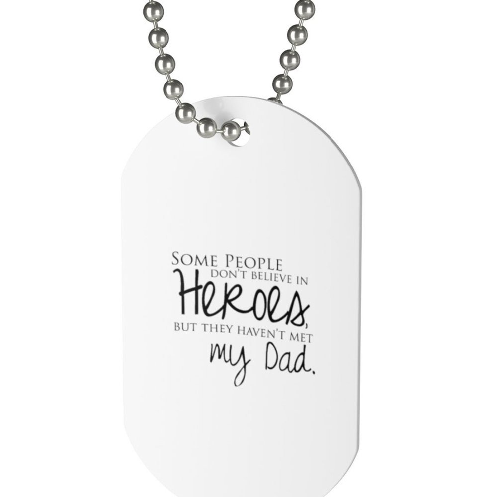 My Dad My Hero Dog Tag- Father's Day Dog Tag